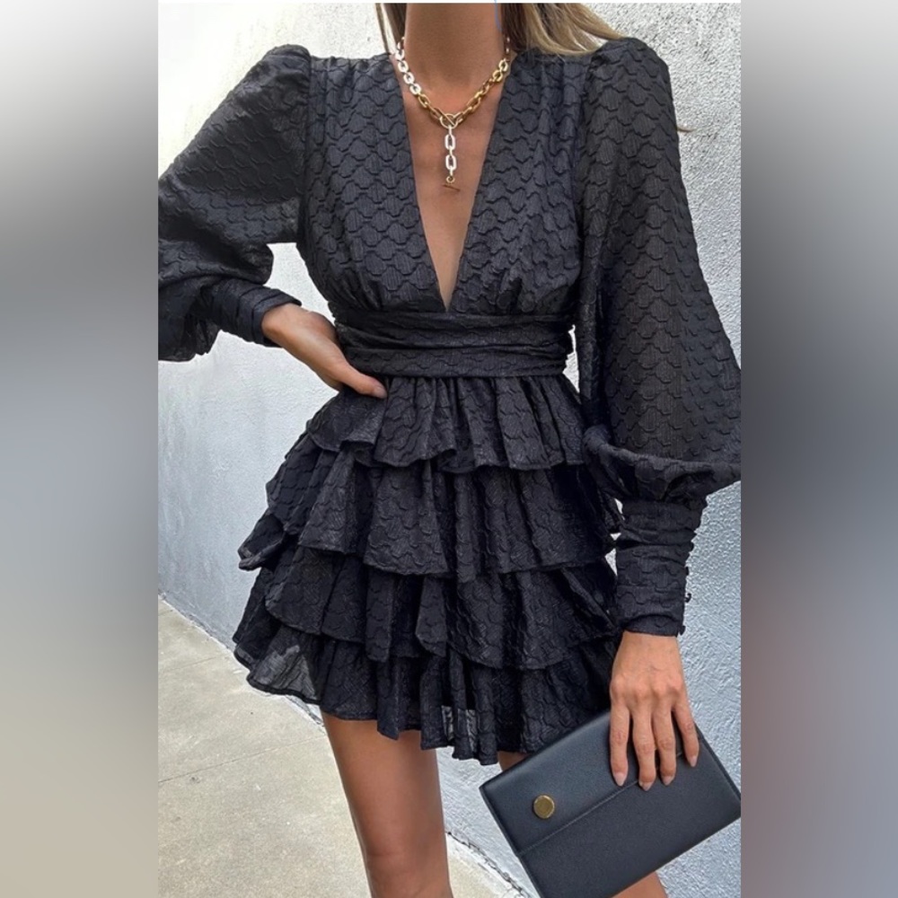 NWT Runaway the label Melina mini dress black